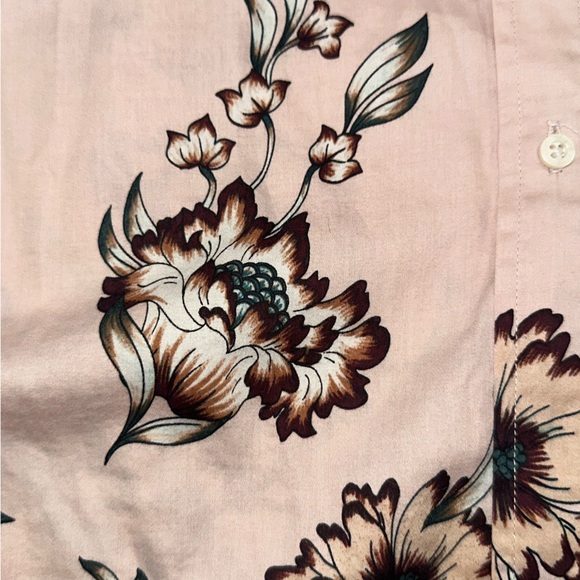 Lauren Ralph Lauren Womens Shirt Size 1x Pink Floral Long Sleeve Button Down Top - Picture 5 of 9